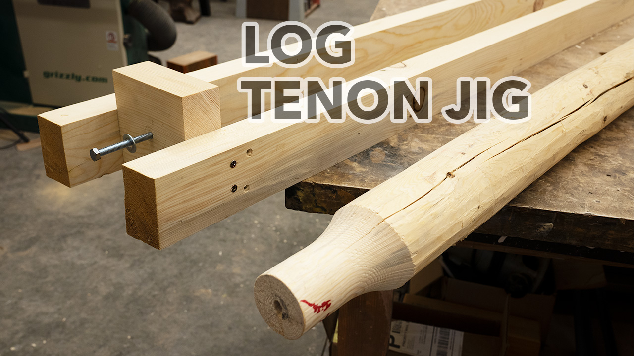 How to make log furniture without a tenon cutter